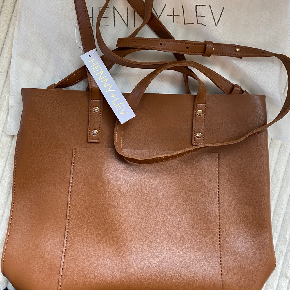 Vegan Leather 2-in1 Everyday Tote by Henny + Lev